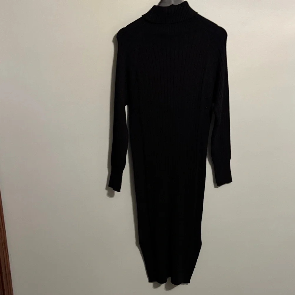 Black Sweater Dress - Picture 3 of 7